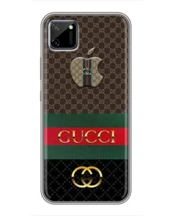Чехол для Realme C11 с картинкой «Gucci — брендированный десерт»