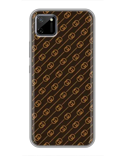 Чехол для Realme C11 с картинкой «Gucci — золотые диагонали» Чехол для Realme C11 с картинкой «Gucci — золотые диагонали»