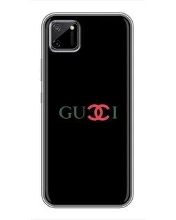 Чехол для Realme C11 с картинкой «Gucci — красный градиент»
