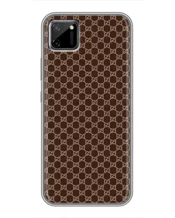 Чехол для Realme C11 с картинкой «Gucci — шоколадная сетка»