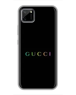 Чехол для Realme C11 с картинкой «Gucci — неоновый минимализм»