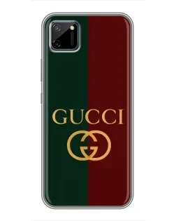 Чехол для Realme C11 с картинкой «Gucci — темно-зеленый градиент»