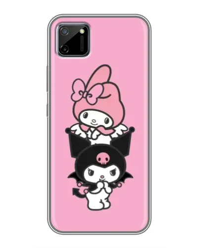 Чехол для Realme C11 с картинкой «Трио My Melody и Kuromi» Чехол для Realme C11 с картинкой «Трио My Melody и Kuromi»