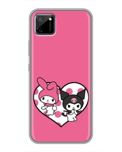 Чехол для Realme C11 с картинкой «Kuromi и My Melody» Чехол для Realme C11 с картинкой «Kuromi и My Melody»