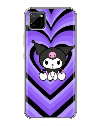 Чехол для Realme C11 с картинкой «Kuromi и фиолетовые сердца» Чехол для Realme C11 с картинкой «Kuromi и фиолетовые сердца»