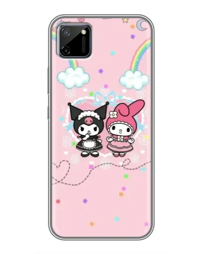 Чехол для Realme C11 с картинкой «My Melody и Kuromi» Чехол для Realme C11 с картинкой «My Melody и Kuromi»