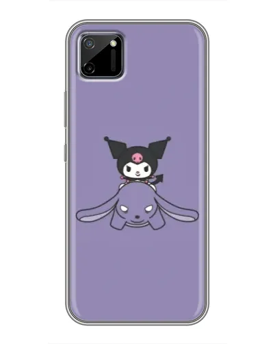 Чехол для Realme C11 с картинкой «Kuromi на лиловом фоне» Чехол для Realme C11 с картинкой «Kuromi на лиловом фоне»