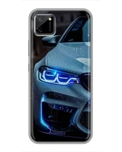 Чохол для Realme C11 з картинкою «Погляд BMW з синіми фарами» Чохол для Realme C11 з картинкою «Погляд BMW з синіми фарами»