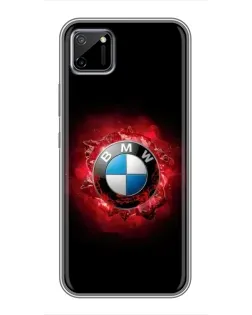 Чехол для Realme C11 с картинкой «Логотип BMW — вспышка»
