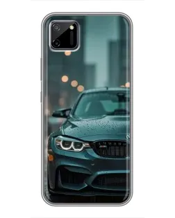 Чехол для Realme C11 с картинкой «BMW в огнях города»
