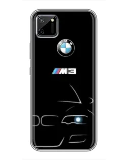 Чехол для Realme C11 с картинкой «Минималистичный принт BMW M3»