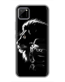 Чехол для Realme C11 с картинкой «BMW и лев»