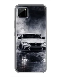 Чехол для Realme C11 с картинкой «BMW сквозь туман»