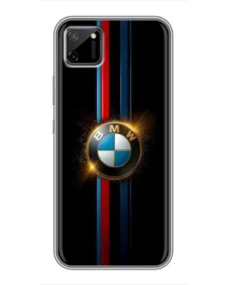Чехол для Realme C11 с картинкой «BMW M-Power неон»