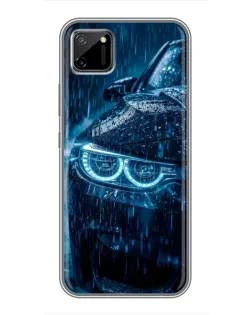 Чехол для Realme C11 с картинкой «BMW под дождем»