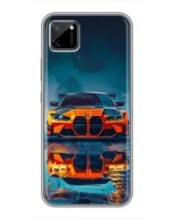 Чехол для Realme C11 с картинкой «BMW — золотая эмблема»