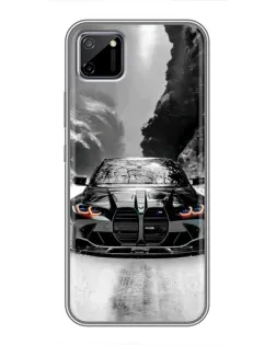Чехол для Realme C11 с картинкой «BMW — акварельный дрифт»