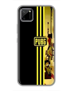 Чехол для Realme C11 с картинкой «PUBG — камуфляжный шлем»