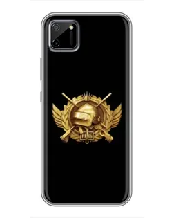 Чехол для Realme C11 с картинкой «PUBG — оранжевый градиент»
