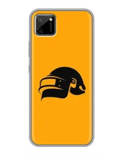 Чехол для Realme C11 с картинкой «PUBG — золотой шлем»