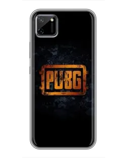 Чехол для Realme C11 с картинкой «PUBG — золотой логотип»
