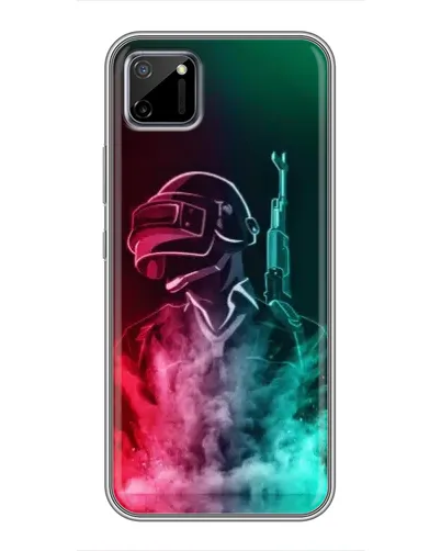 Чехол для Realme C11 с картинкой «PUBG — огненный воин» Чехол для Realme C11 с картинкой «PUBG — огненный воин»