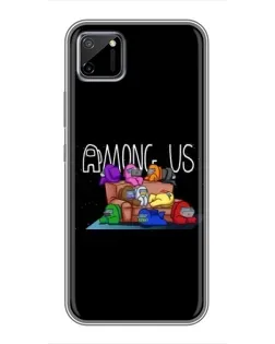 Чехол для Realme C11 с картинкой «Логотип Among Us»