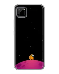 Чехол для Realme C11 с картинкой «Одинокий герой на планете»