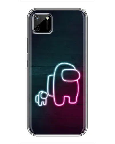 Чехол для Realme C11 с картинкой «Among Us неон-арт» Чехол для Realme C11 с картинкой «Among Us неон-арт»