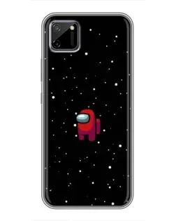 Чехол для Realme C11 с картинкой «Красный Among Us»