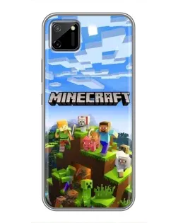 Чохол для Realme C11 з картинкою «Minecraft класичний світ»