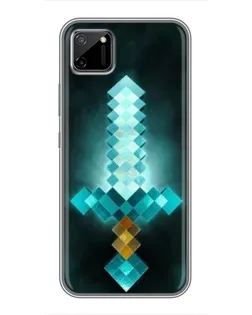 Чохол для Realme C11 з картинкою «Алмазний меч неон»