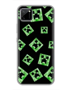 Чохол для Realme C11 з картинкою «Паттерн з кріперами»
