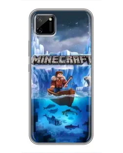 Чохол для Realme C11 з картинкою «Minecraft льодянийсвіт»