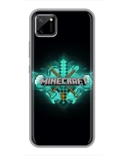 Чохол для Realme C11 з картинкою «Minecraft Diamond лого»