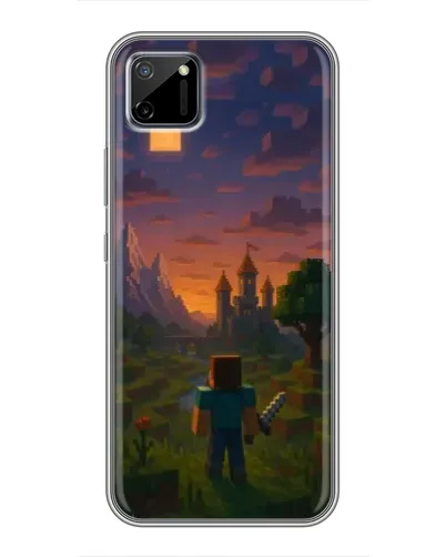 Чохол для Realme C11 з картинкою «Стів біля вежі» Чохол для Realme C11 з картинкою «Стів біля вежі»