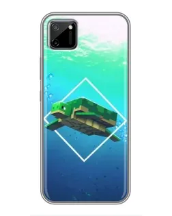 Чохол для Realme C11 з картинкою «Черепаха Minecraft»