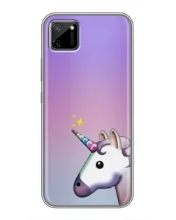 Чехол для Realme C11 с картинкой «Единорог градиент» Чехол для Realme C11 с картинкой «Единорог градиент»