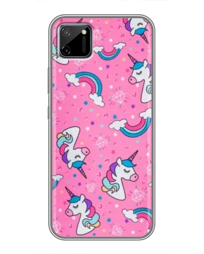 Чехол для Realme C11 с картинкой «Unicorn паттерн розовый» Чехол для Realme C11 с картинкой «Unicorn паттерн розовый»