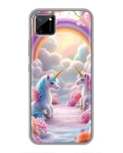 Чехол для Realme C11 с картинкой «Радуга и единороги» Чехол для Realme C11 с картинкой «Радуга и единороги»