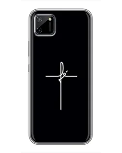 Чехол для Realme C11 с картинкой «Тонкий крест»