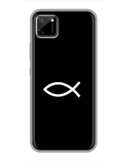 Чехол для Realme C11 с картинкой «Символ рыбы Jesus»