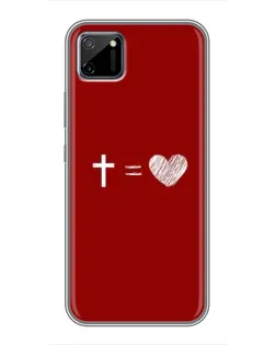 Чехол для Realme C11 с картинкой «Уравнение любви»