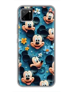 Чехол для Realme C11 с картинкой «Паттерн Микки и Минни»