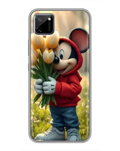 Чехол для Realme C11 с картинкой «Микки с тюльпанами» Чехол для Realme C11 с картинкой «Микки с тюльпанами»