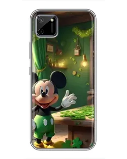 Чехол для Realme C11 с картинкой «Микки в мастерской»