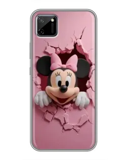 Чехол для Realme C11 с картинкой «Минни сквозь стену»