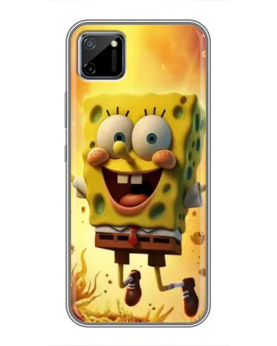 Чехол для Realme C11 с картинкой «Губка Боб прыгает» Чехол для Realme C11 с картинкой «Губка Боб прыгает»