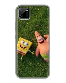 Чехол для Realme C11 с картинкой «Друзья на лужайке»