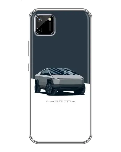 Чехол для Realme C11 с картинкой «Серебристый Cybertruck Tesla» Чехол для Realme C11 с картинкой «Серебристый Cybertruck Tesla»